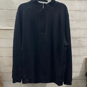 Men's Black Half-Zip Sweater Kirkland